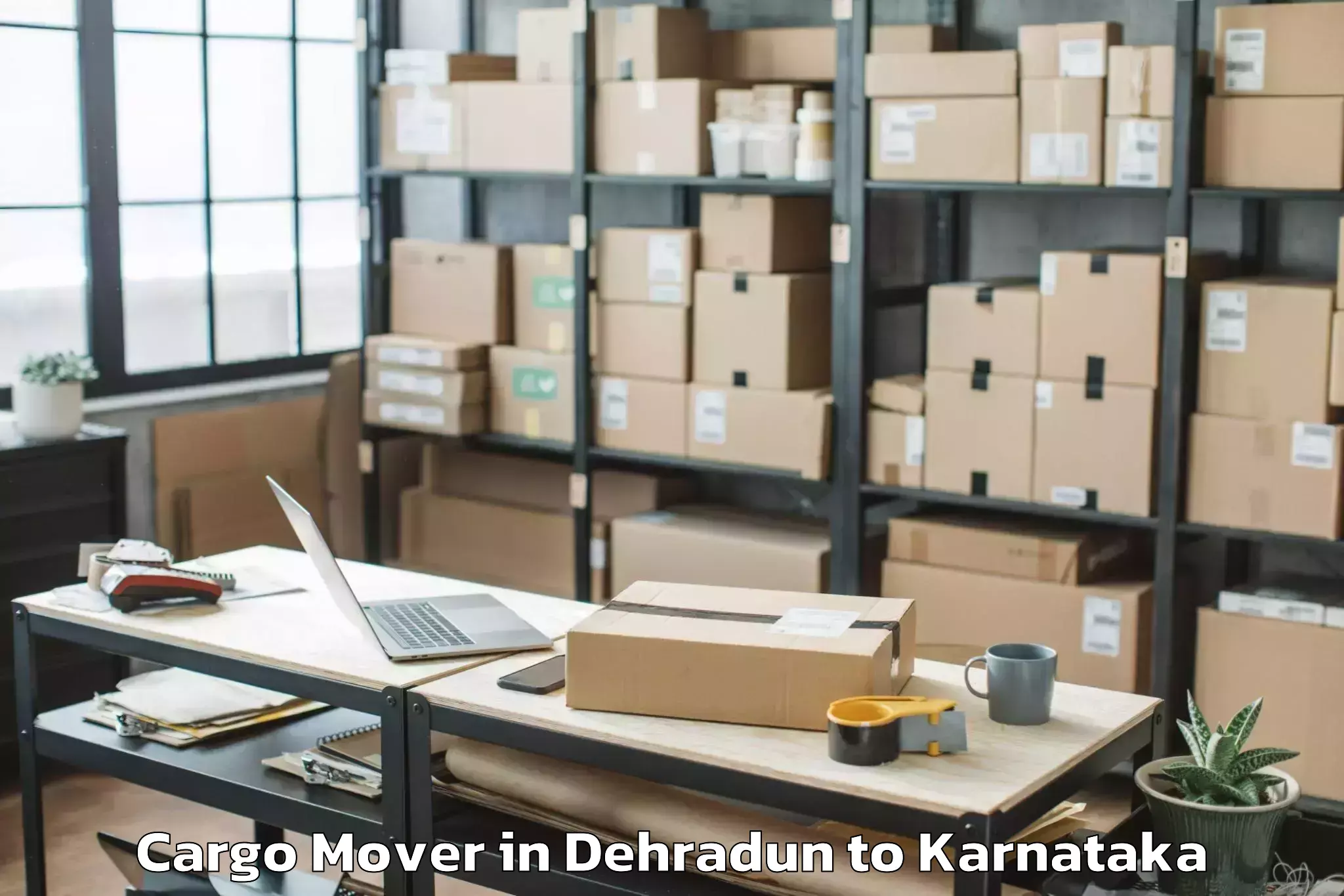 Reliable Dehradun to Shiralakoppa Cargo Mover